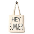 OEM Produzir logotipo personalizado Impresso Promotion Craft Tote Beach Cotton Canvas Bag